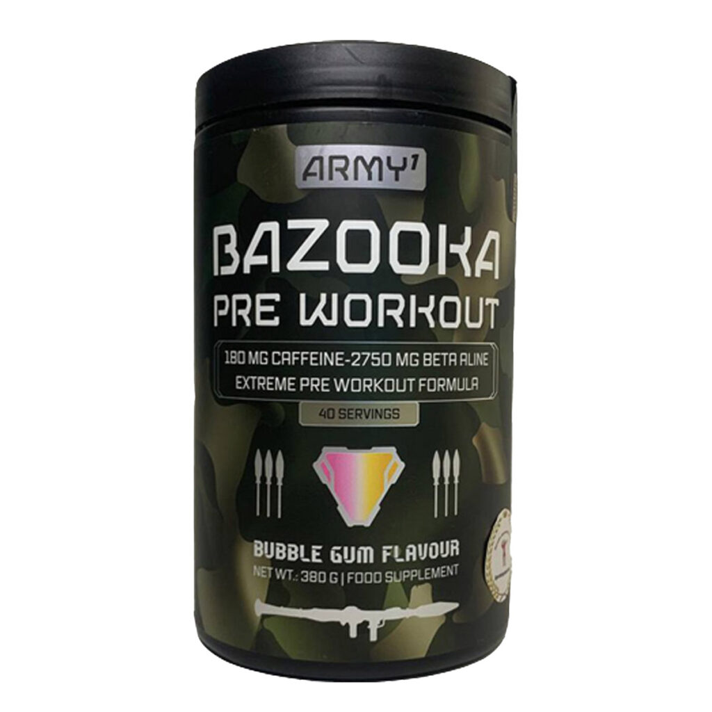 Предтренировочный комплекс ARMY BAZOOKA Pre-Workout 1, 40 порций, 380 гр пищвая добавка