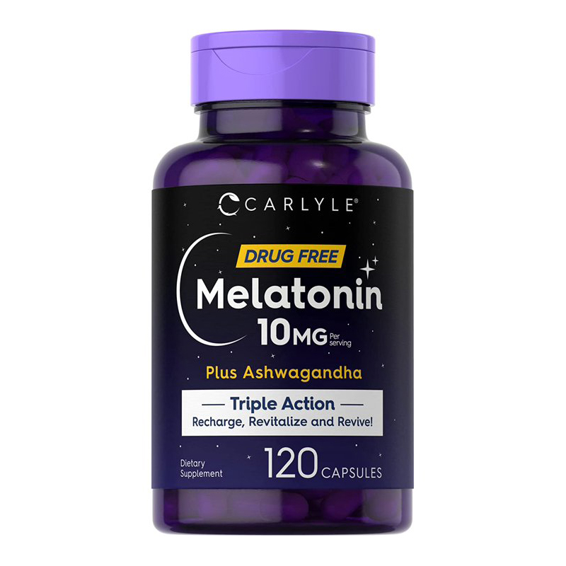 Carlyle - Мелатонин 10 мг | 120 капсул | с Ашвагандой
