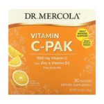 Dr. Mercola, Витамин C-PAK, натуральный апельсин, 500 мг, 30 пакетиков по 4,84 г