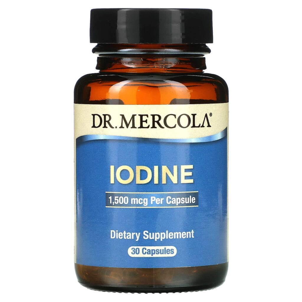 Dr. Mercola, йод, 1500 мг, 30 капсул (1500 мг в 1 капсуле)