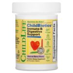 ChildLife Essentials, LiveBiotics, поддержка иммунитета и пищеварения, натуральный ягодный вкус, 5 млрд КОЕ, 30 жевательных таблеток