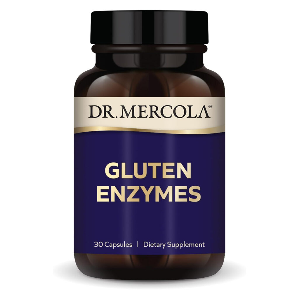 Dr. Mercola Gluten Enzymes - Глютеновые ферменты, 30 капсул, без ГМО, без глютена, без сои