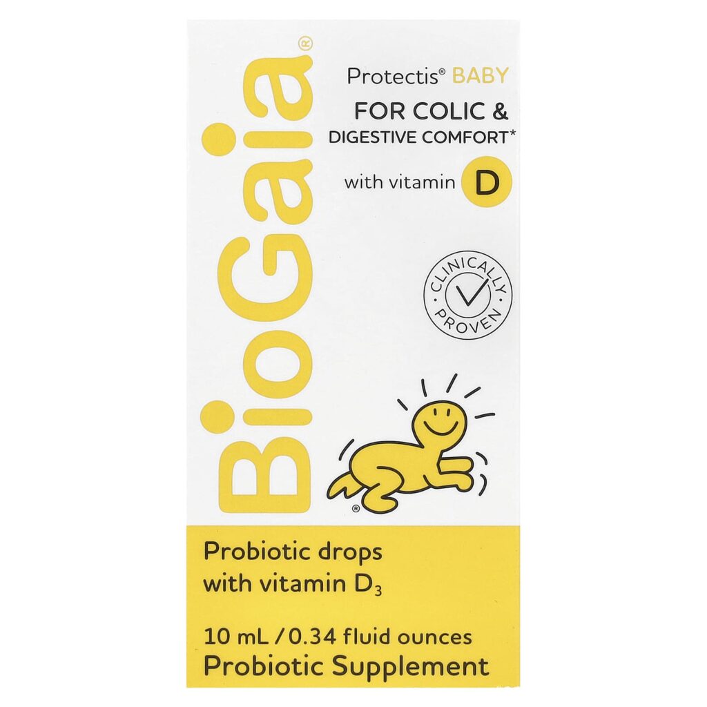 BioGaia, Protectis Baby, пробиотические капли с витамином D3, 10 мл