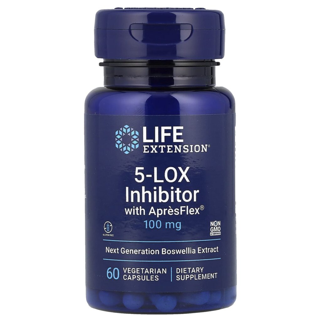 Life Extension, 5-LOX блокатор с ApresFlex, 100 мг, 60 капсул